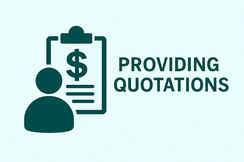 Providing Quotations